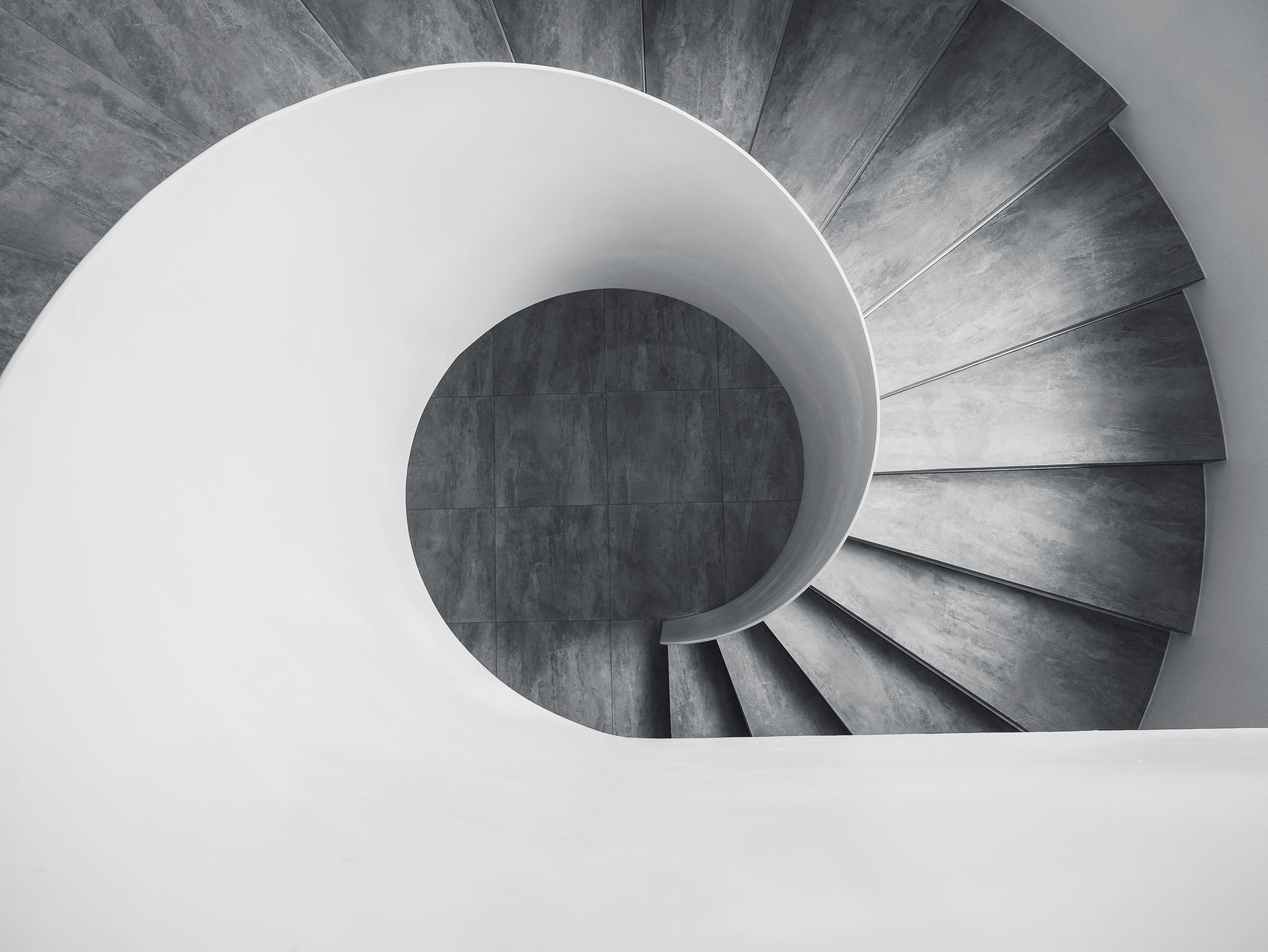 stairs spiralling down